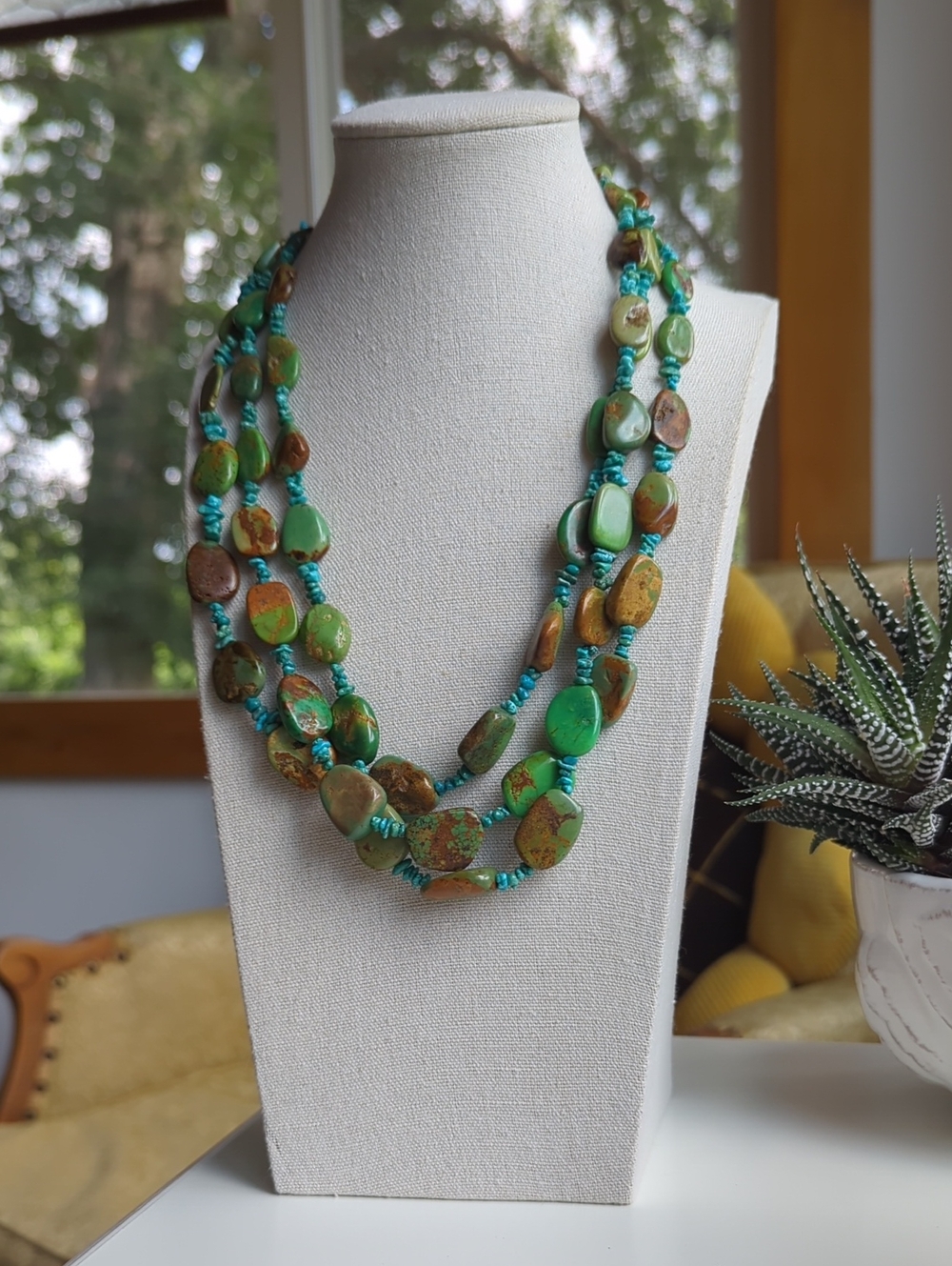 Jay King Turquoise 925 Sterling Silver Multi-Strand Necklace, 18"-20" Adjustable